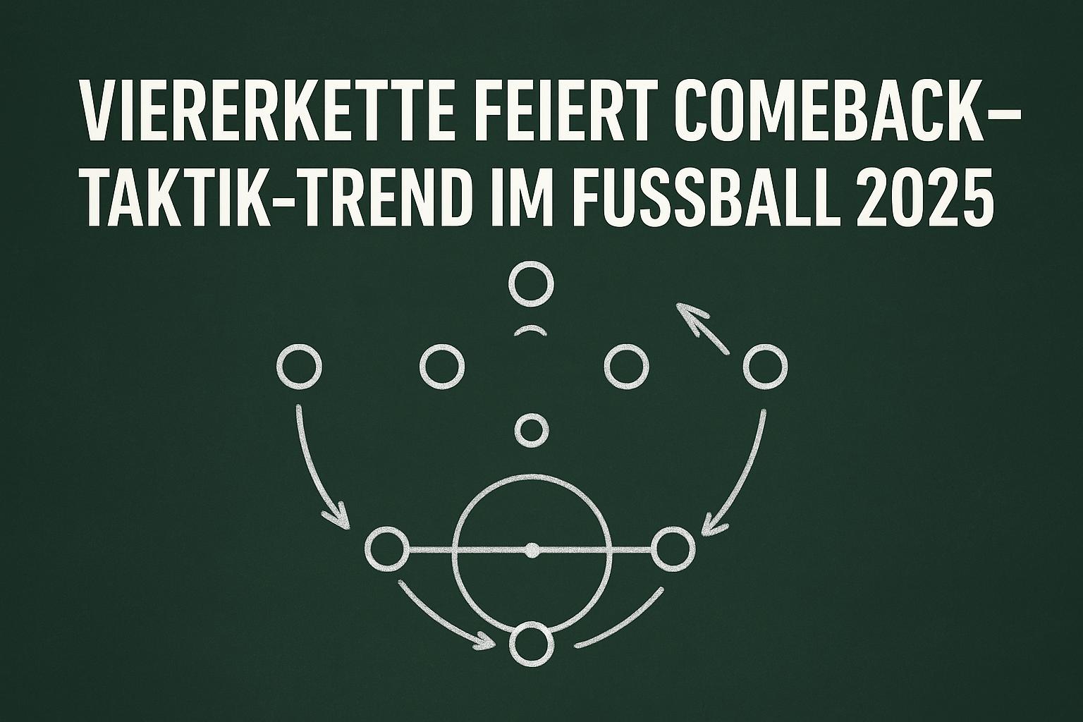 Viererkette feiert Comeback – Taktik-Trend im Fußball 2025