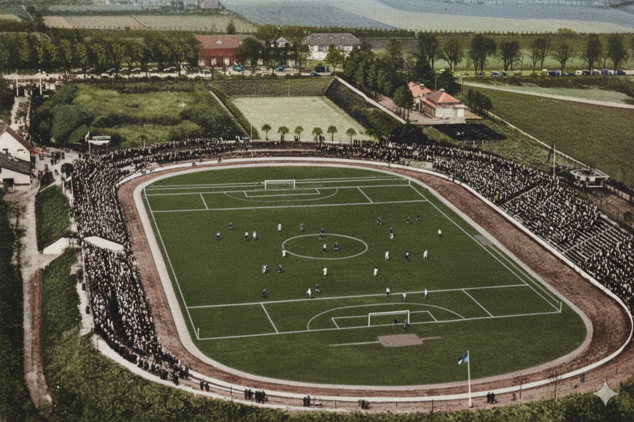 Historisches Preußenstadion Münster (koloriert)