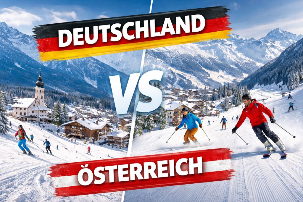 Deutscheland oder Oesterreich - Der Vergleich für Skifahrer