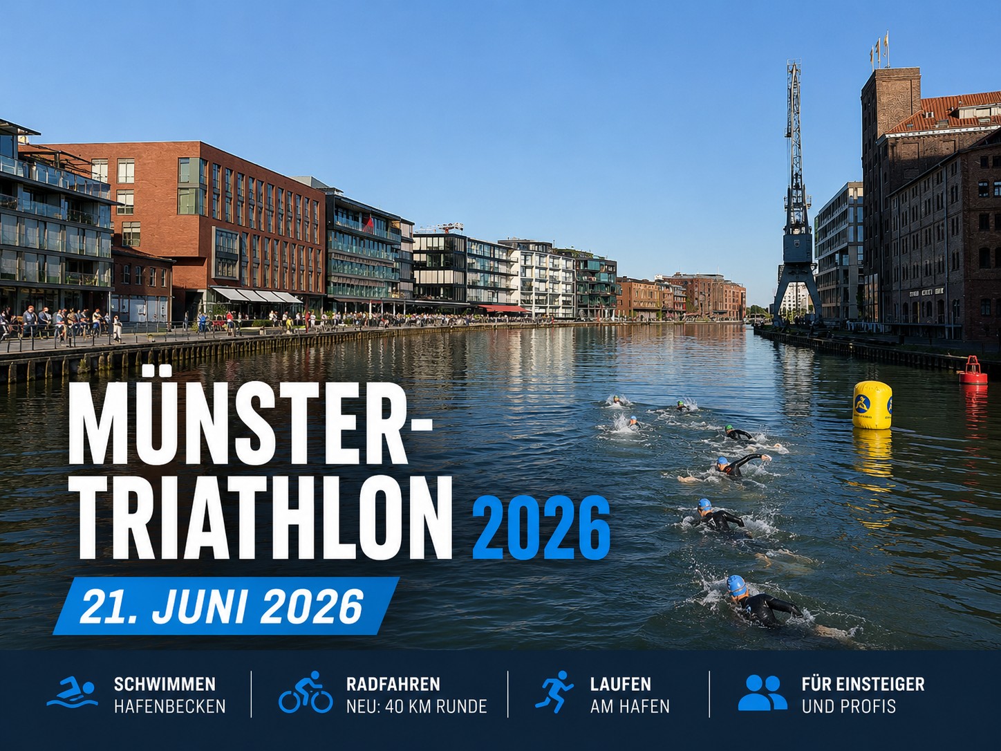 Münster-Triathlon 2026: Zeitplan, Strecken und letzte Infos zum Rennsonntag