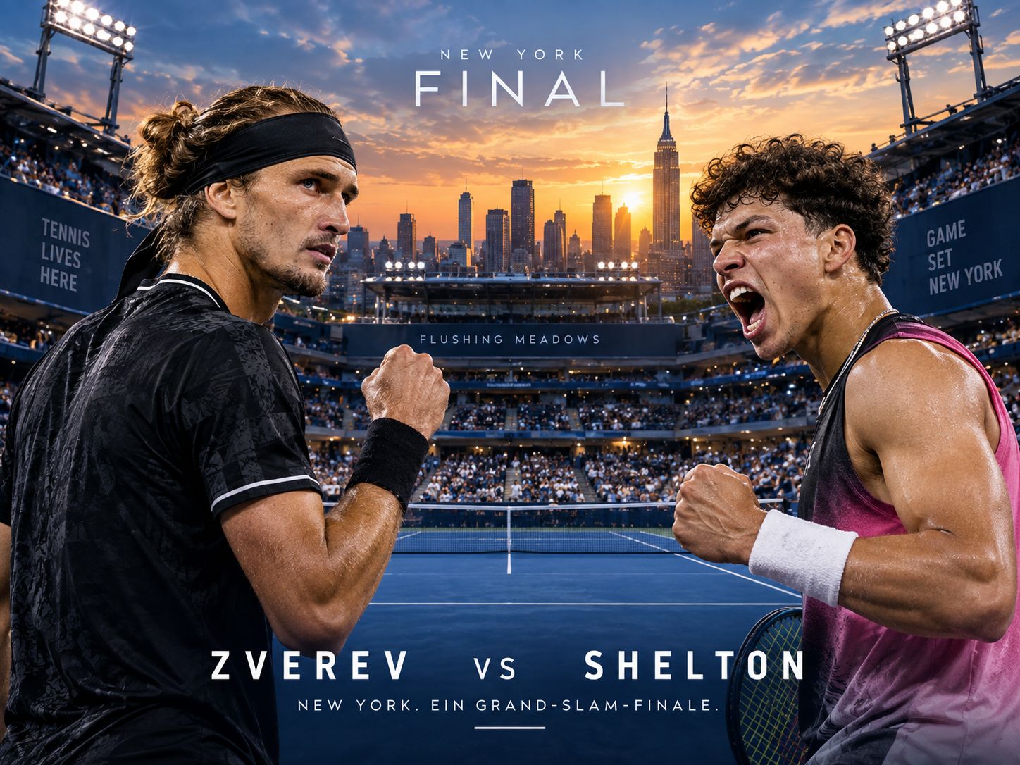 US Open 2026 Finale: Zverev gegen Shelton – Termin, TV, Prognose & Damenfinale