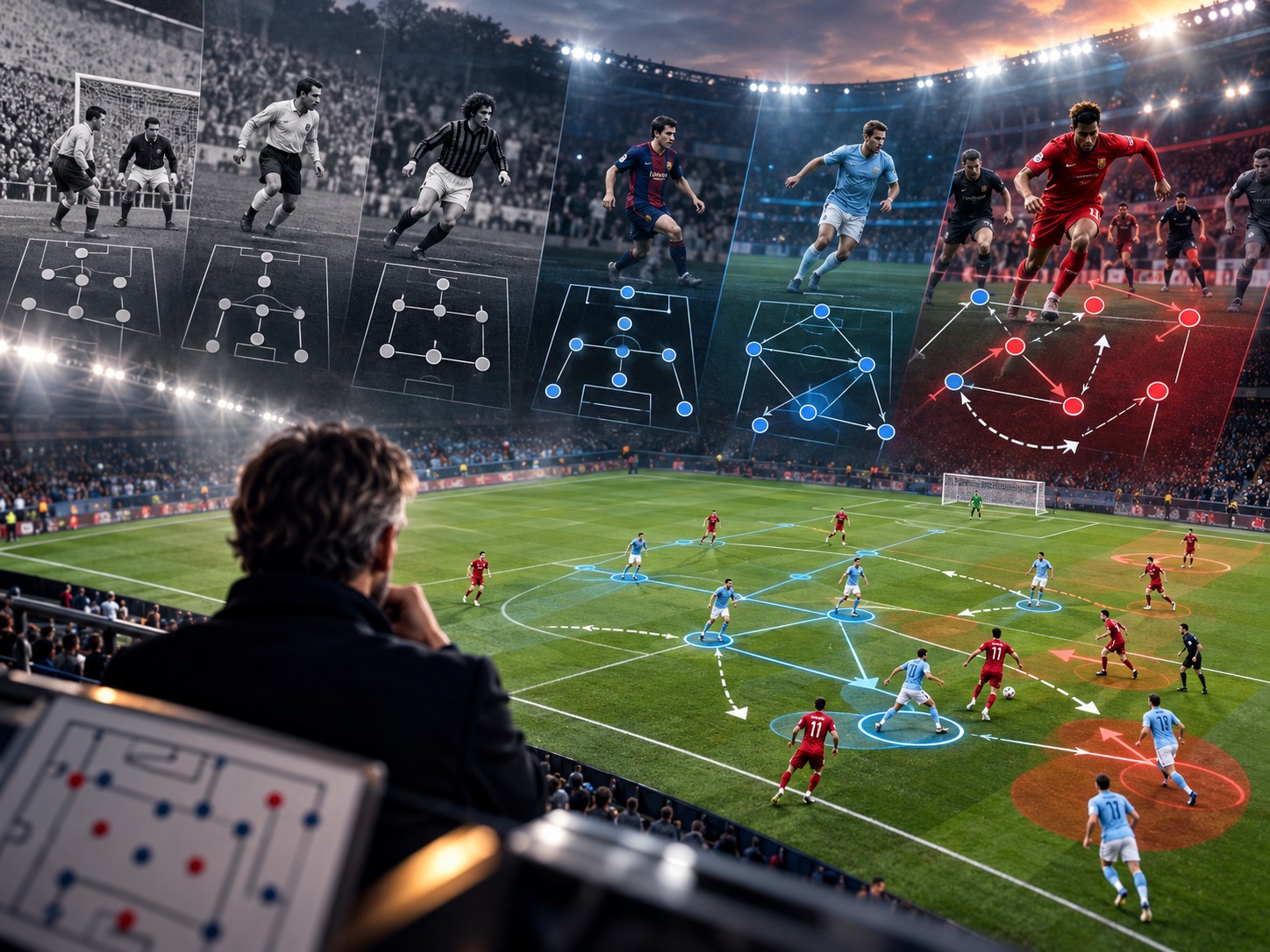 Geschichte der Fußballtaktik von frühen Formationen bis zu modernem Pressing und Positionsspiel